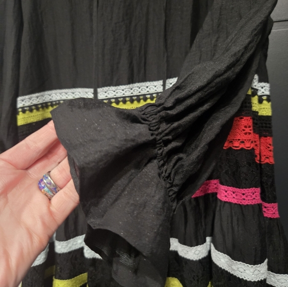 &.Layered Mixed Lace Tunic Anthropologie One Size Nwot - Picture 3 of 5